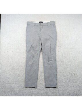 Banana Republic Sloan Ankle Pants Women’s Size 2 Gray / White Stripes Straight